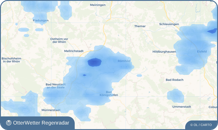 OtterWetter Regenradar-Widget Mendhausen