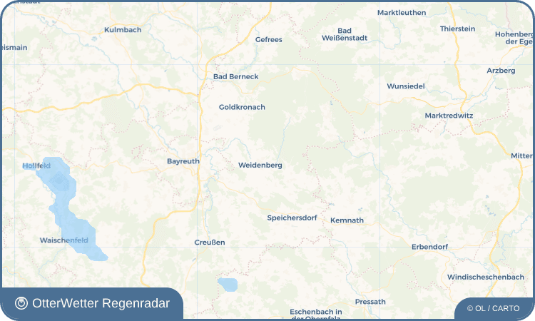 OtterWetter Regenradar-Widget Mengersreuth
