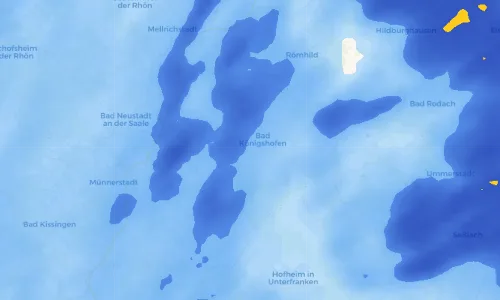Regenradar Vorschaubild - Aktuelle Niederschläge in Merkershausen und Umgebung