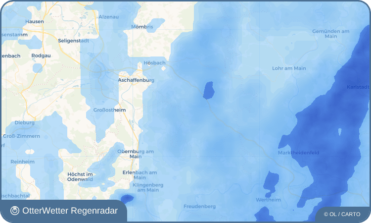 OtterWetter Regenradar-Widget Mespelbrunn