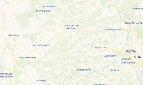 Regenradar Mettelaurach: aktuelle Niederschläge in Mettelaurach und Umgebung, Stand 19. Oktober 2026 um 2:00 Uhr