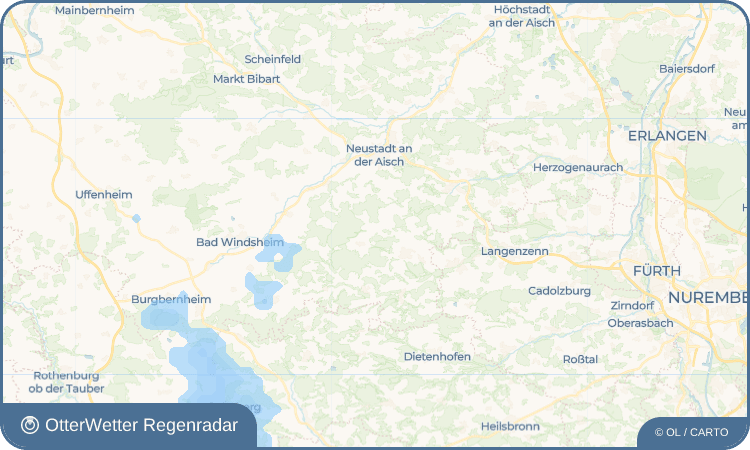 OtterWetter Regenradar-Widget Mettelaurach