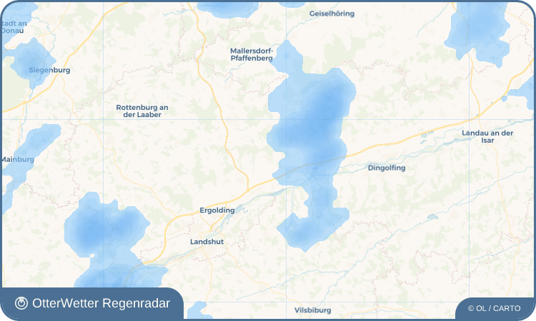 Wetter-Widget-Vorschau mit Vorhersagedaten für Mettenbach