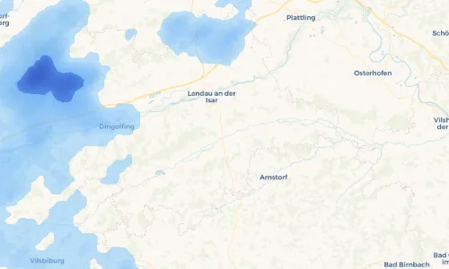 Regenradar Vorschaubild - Aktuelle Niederschläge in Mettenhausen und Umgebung