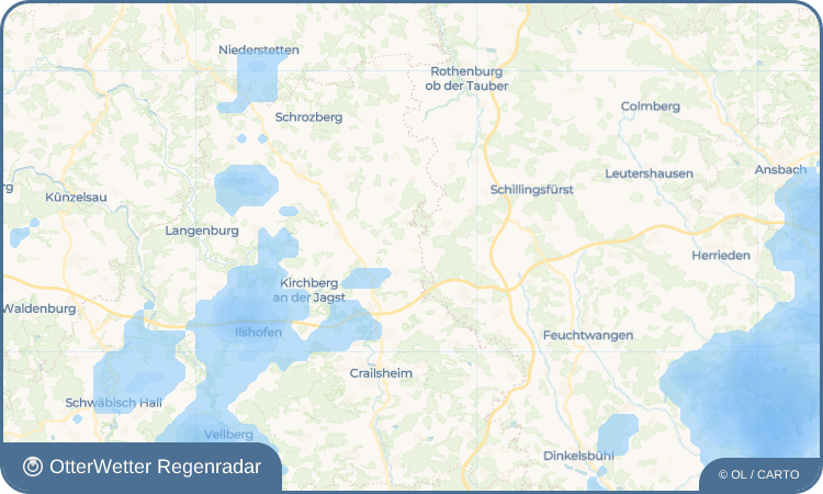 OtterWetter Regenradar-Widget Michelbach an der Lücke