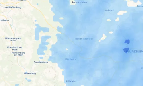 Regenradar Vorschaubild - Aktuelle Niederschläge in Michelrieth und Umgebung