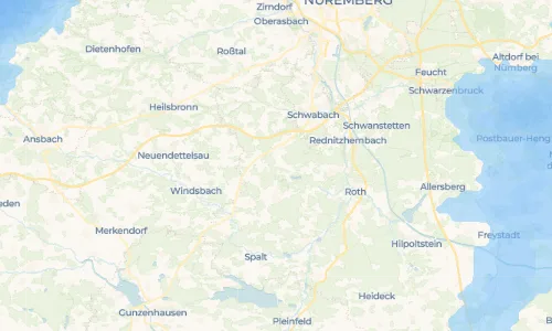 Regenradar Vorschaubild - Aktuelle Niederschläge in Mildach und Umgebung