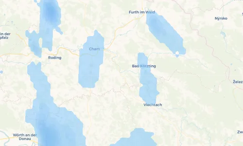 Regenradar Vorschaubild - Aktuelle Niederschläge in Miltach und Umgebung