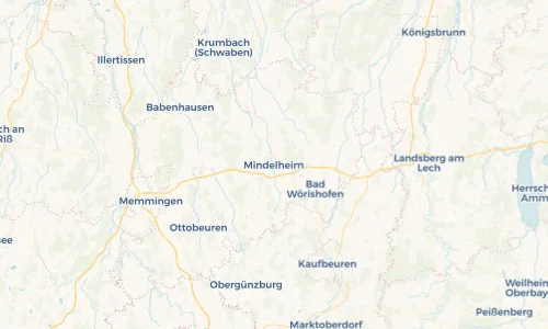 Regenradar Vorschaubild - Aktuelle Niederschläge in Mindelheim und Umgebung