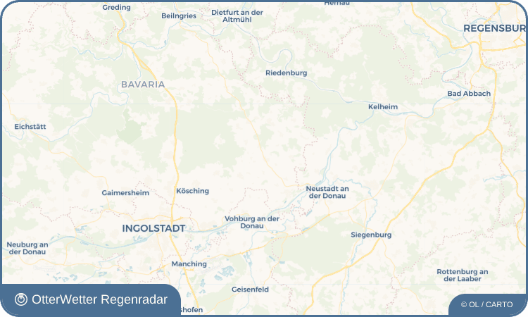 OtterWetter Regenradar-Widget Mindelstetten