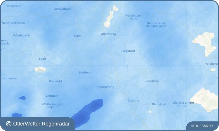 Wetter-Widget-Vorschau mit Vorhersagedaten für Mindorf