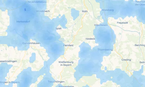 Regenradar-Vorschau: aktuelle Niederschläge in Mischelbach und Umgebung