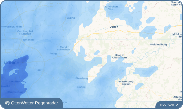 OtterWetter Regenradar-Widget Mittbach