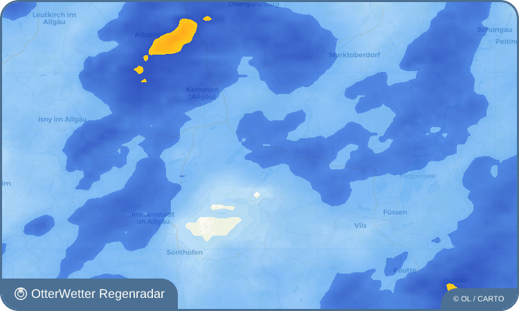 OtterWetter Regenradar-Widget Mittelberg