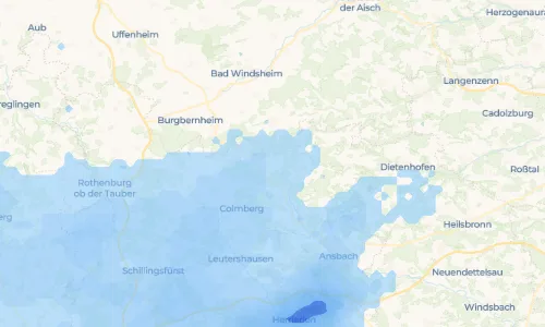 Regenradar Vorschaubild - Aktuelle Niederschläge in Mitteldachstetten und Umgebung