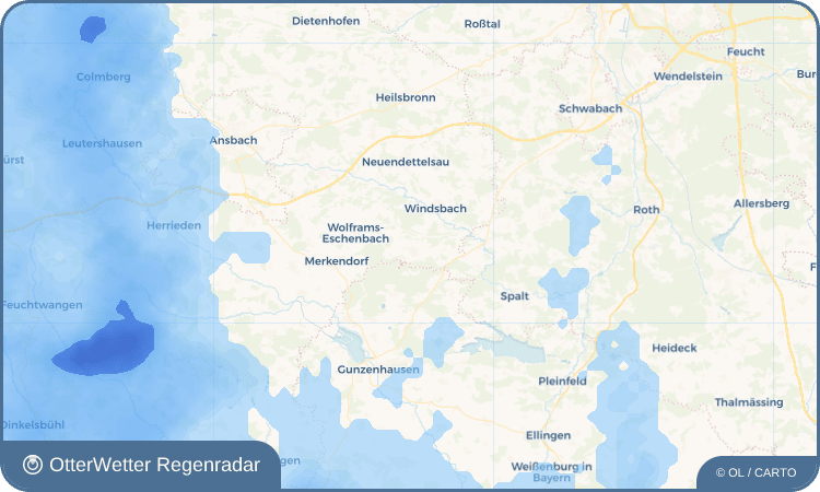OtterWetter Regenradar-Widget Mitteleschenbach