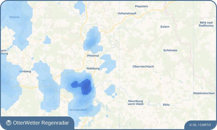 OtterWetter Regenradar-Widget Mitteraich