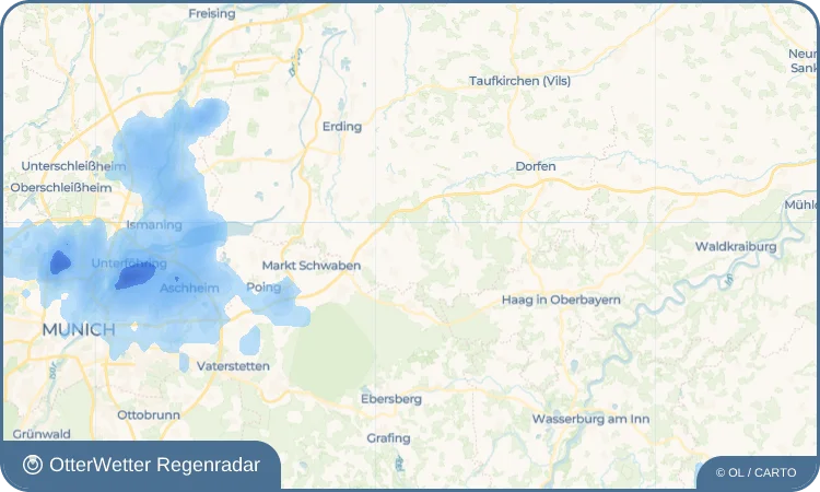 Widget-Vorschau für Mitterbuch Wetter-Widget-Vorschau mit Vorhersagedaten für Mitterbuch