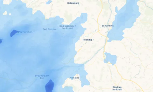 Regenradar Vorschaubild - Aktuelle Niederschläge in Mitterrohr und Umgebung