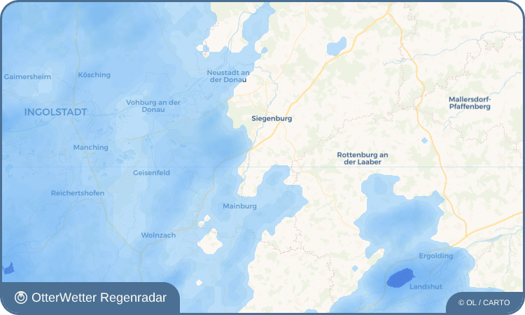 OtterWetter Regenradar-Widget Mitterstetten