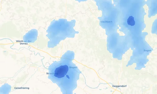 Regenradar Vorschaubild - Aktuelle Niederschläge in Mitterwachsenberg und Umgebung