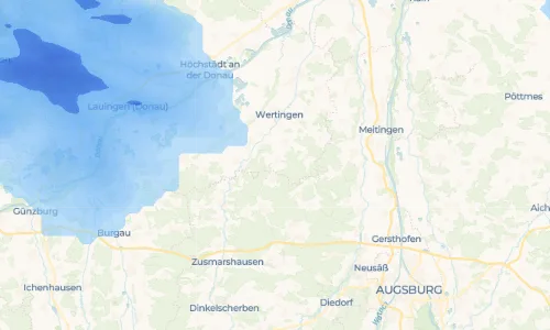Regenradar Modelshausen: aktuelle Niederschläge in Modelshausen und Umgebung, Stand 20. Oktober 2026 um 1:00 Uhr