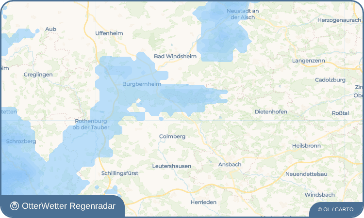 OtterWetter Regenradar-Widget Möckenau