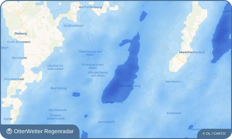 Wetter-Widget-Vorschau mit Vorhersagedaten für Mönchberg