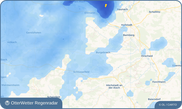 OtterWetter Regenradar-Widget Mönchsambach