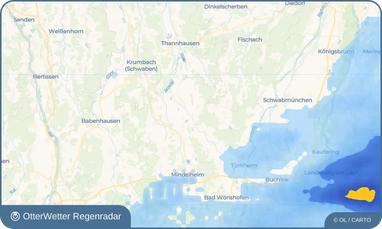 Widget-Vorschau für Mörgen Wetter-Widget-Vorschau mit Vorhersagedaten für Mörgen