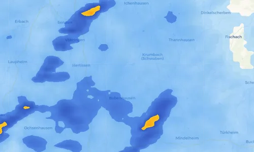 Regenradar Vorschaubild - Aktuelle Niederschläge in Mohrenhausen und Umgebung