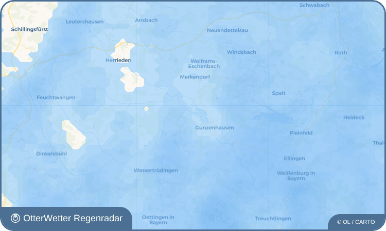 Wetter-Widget-Vorschau mit Vorhersagedaten für Mooskorb