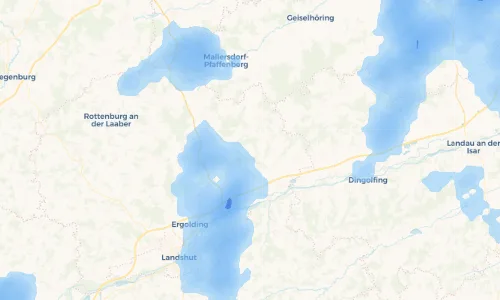 Regenradar Vorschaubild - Aktuelle Niederschläge in Moosthann und Umgebung