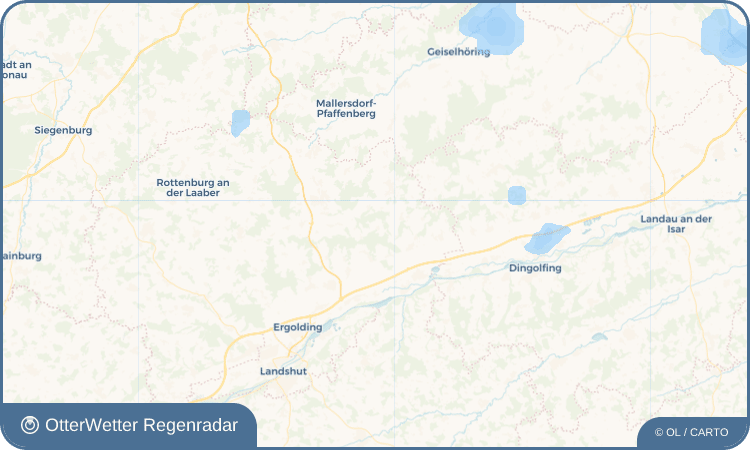 OtterWetter Regenradar-Widget Moosthann