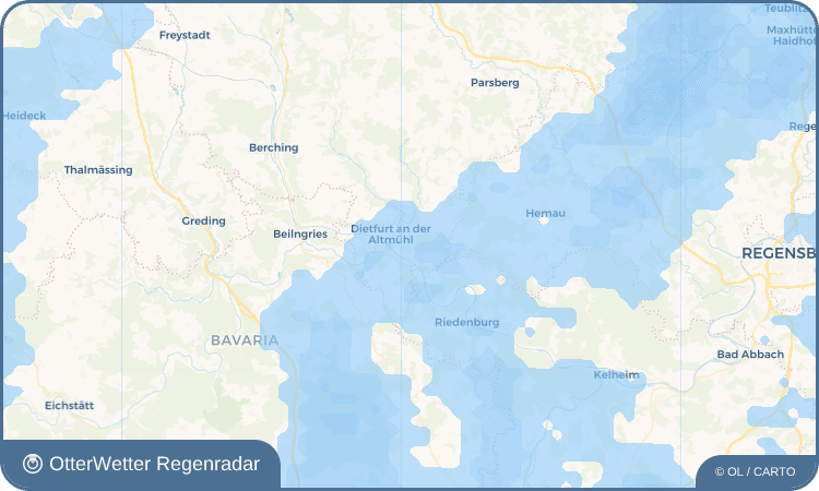 OtterWetter Regenradar-Widget Mühlbach