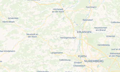 Regenradar Vorschaubild - Aktuelle Niederschläge in Münchaurach und Umgebung