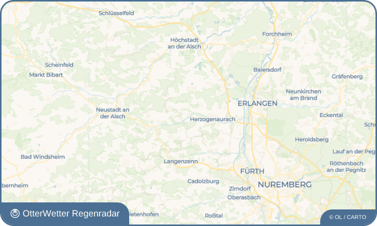 OtterWetter Regenradar-Widget Münchaurach