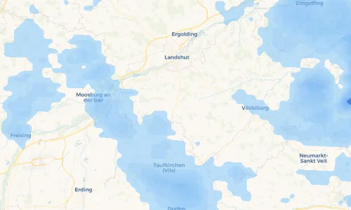 Regenradar Vorschaubild - Aktuelle Niederschläge in Münchsdorf und Umgebung