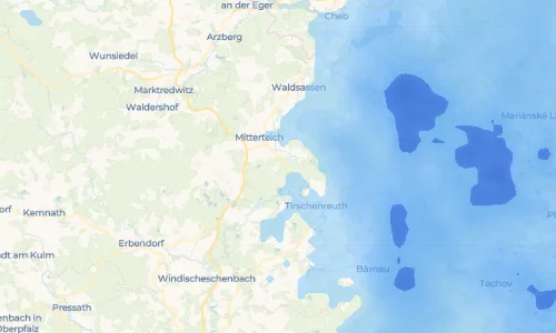 Regenradar Münchsgrün: aktuelle Niederschläge in Münchsgrün und Umgebung, Stand 26. Oktober 2026 um 16:20 Uhr