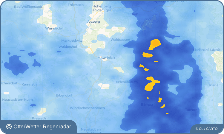 OtterWetter Regenradar-Widget Münchsgrün