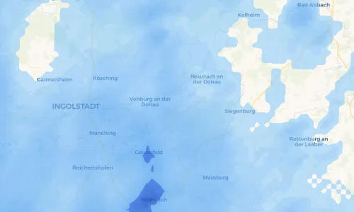 Regenradar Vorschaubild - Aktuelle Niederschläge in Münchsmünster und Umgebung