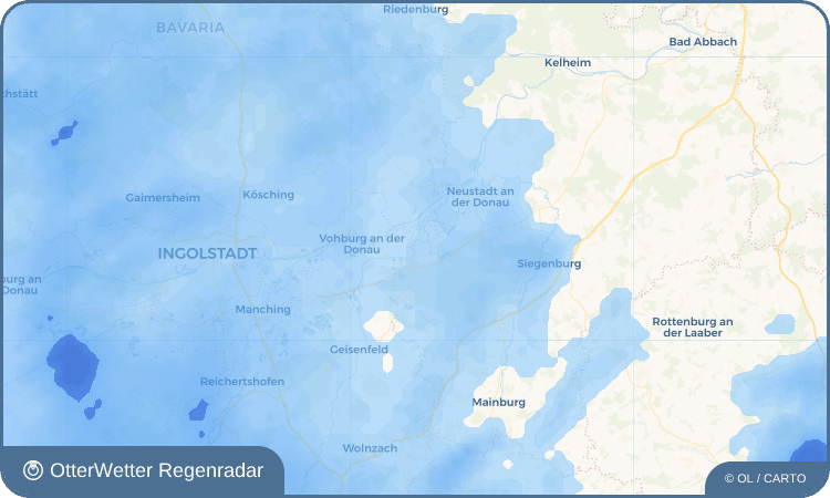 OtterWetter Regenradar-Widget Münchsmünster