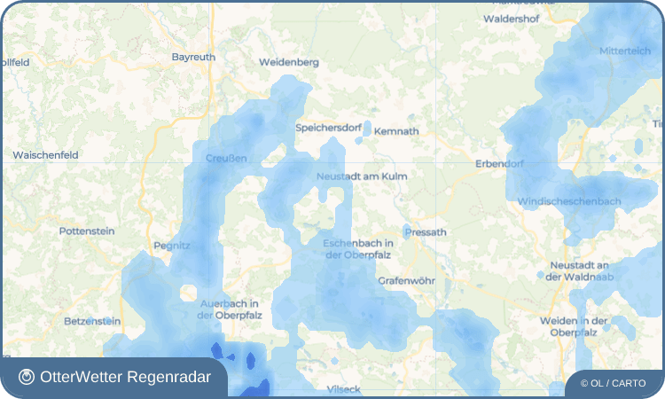 OtterWetter Regenradar-Widget Münchsreuth