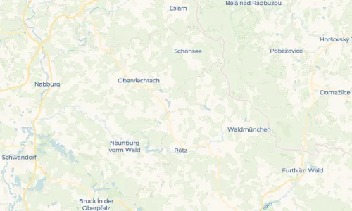 Regenradar Muschenried: aktuelle Niederschläge in Muschenried und Umgebung, Stand 18. Oktober 2026 um 21:55 Uhr