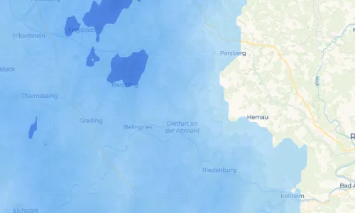 Regenradar Vorschaubild - Aktuelle Niederschläge in Muttenhofen und Umgebung