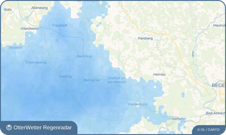OtterWetter Regenradar-Widget Muttenhofen