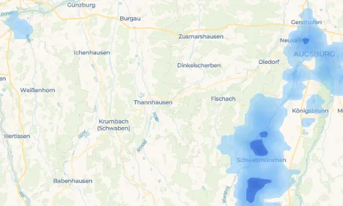 Regenradar Vorschaubild - Aktuelle Niederschläge in Muttershofen und Umgebung