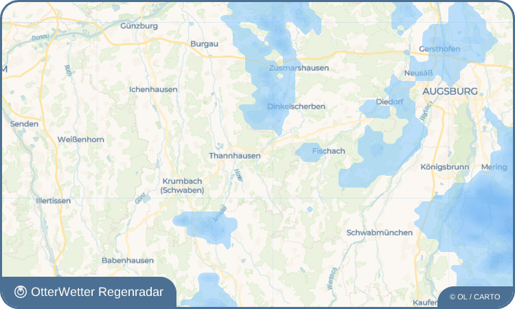 OtterWetter Regenradar-Widget Muttershofen