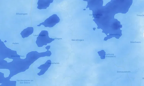 Regenradar Vorschaubild - Aktuelle Niederschläge in Nähermemmingen und Umgebung