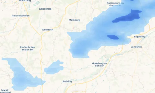 Regenradar Vorschaubild - Aktuelle Niederschläge in Nandlstadt und Umgebung